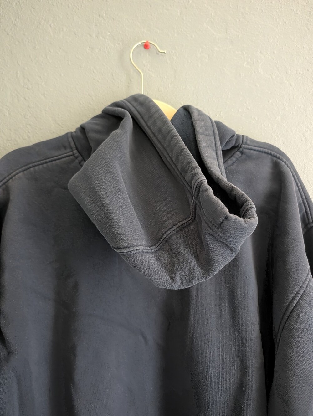Ben Davis Black Pullover Hoodie with Front Pocket - Picture 4 of 5
